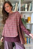 Jasper Plaid Brushed Cotton Tank Russett